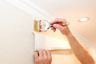 Pose de papier peint à Bornel — revêtements muraux et toiles de verre